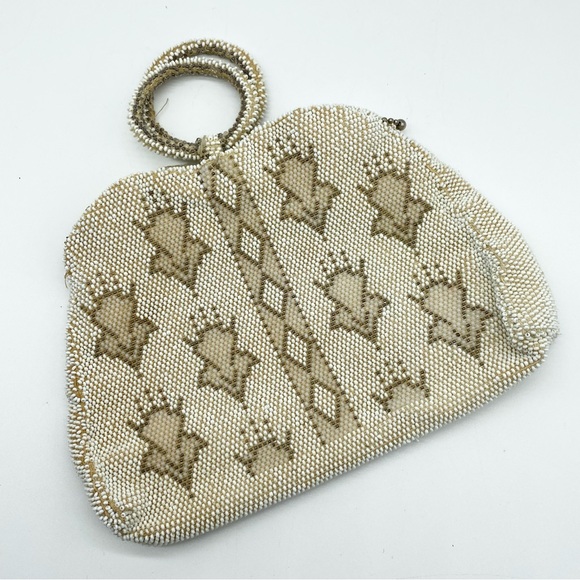 Vintage Handbags - Vintage 1930s Antique Art Deco Micro Beaded Evening Bag